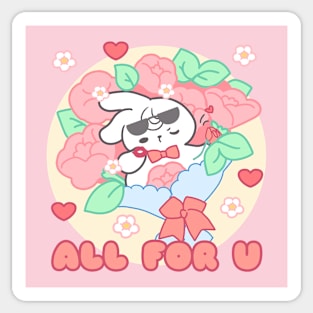 Cute Bunny : All For You Sticker